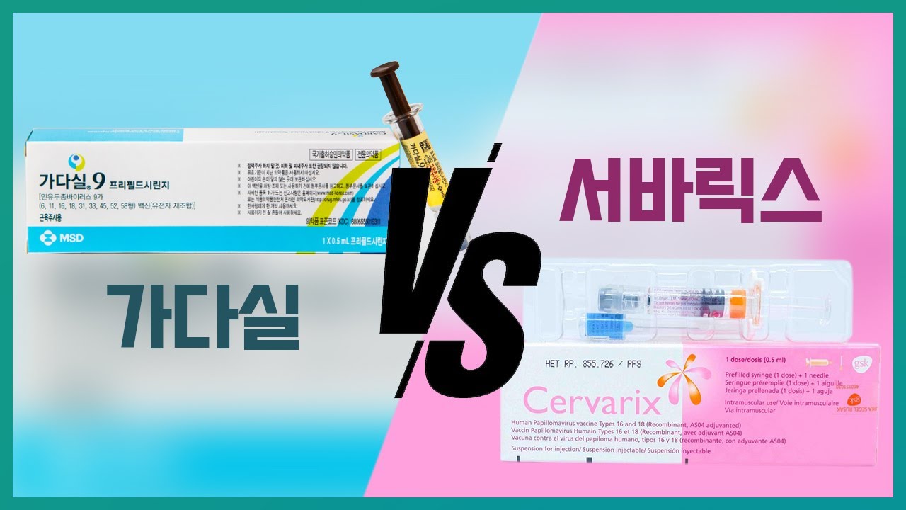 가다실 vs 서바릭스 (HPV 백신 효과, 바이러스번호, 가격)
