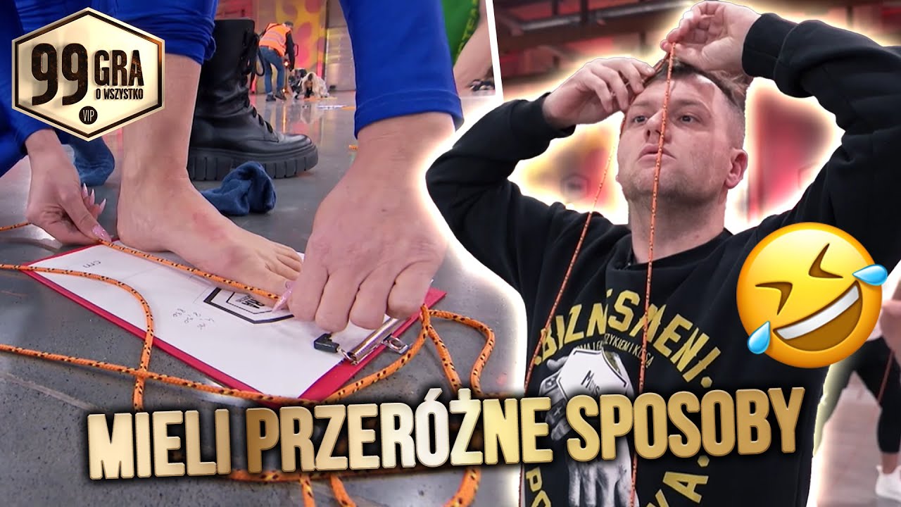 Musieli oszacować długość liny! Czyj wynik był daleki od rzeczywistego? | 99 - Gra o wszystko. VIP
