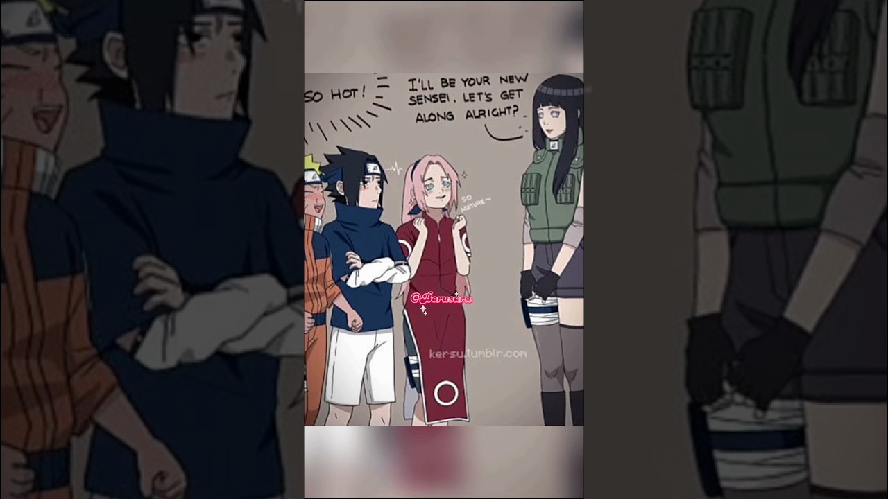 Hinata sensei 😂💜#team 7 #Hinata #Sakura #Naruto #Sasuke