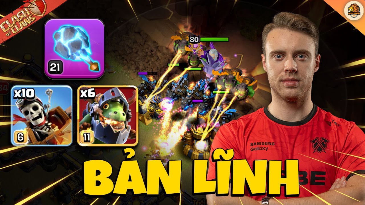 Bản Lĩnh Vô Địch Thế Giới Đánh Rồng Cực Dị Combo TH18 Clash of clans | Akari Gaming