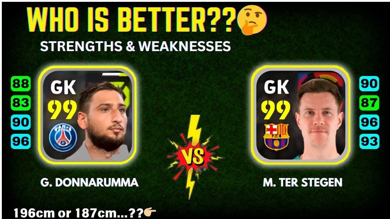 DONNARUMMA vs STEGEN ☠️💥 | Who's The Best Goalkeeper..?🤔 | Efootball 2025 Mobile