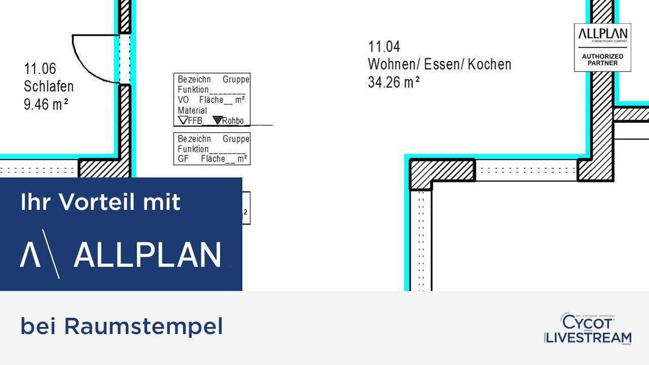 Ihr Vorteil mit Allplan bei Raumstempel