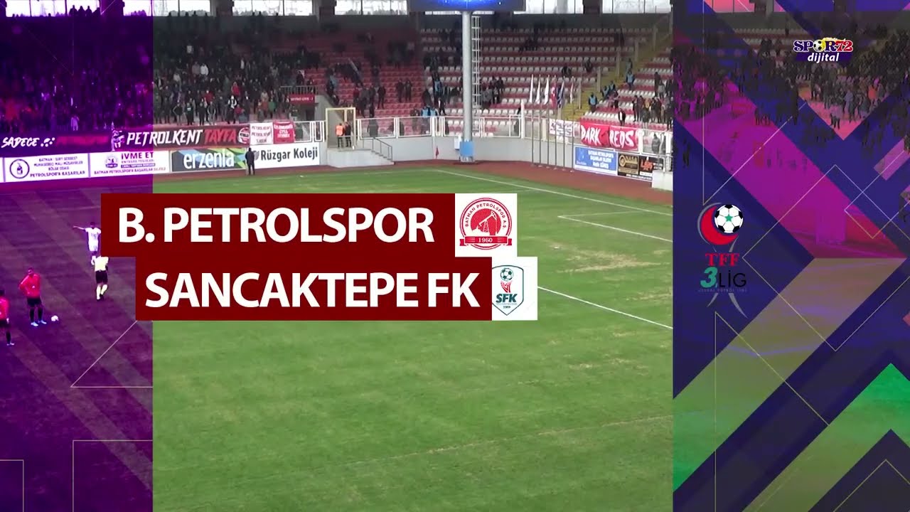 Batman Petrolspor - Sancaktepe FK (2-1) - Maç Özeti - TFF 3.Lig 2021/22