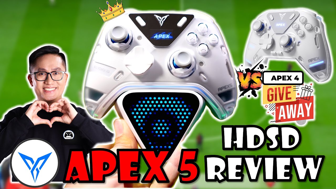 HƯỚNG DẪN SỬ DỤNG TAY CẦM FLYDIGI APEX 5 FULL DOCK & REVIEW CHƠI FCO TỪ A-Z: SO SÁNH VỚI APEX 4