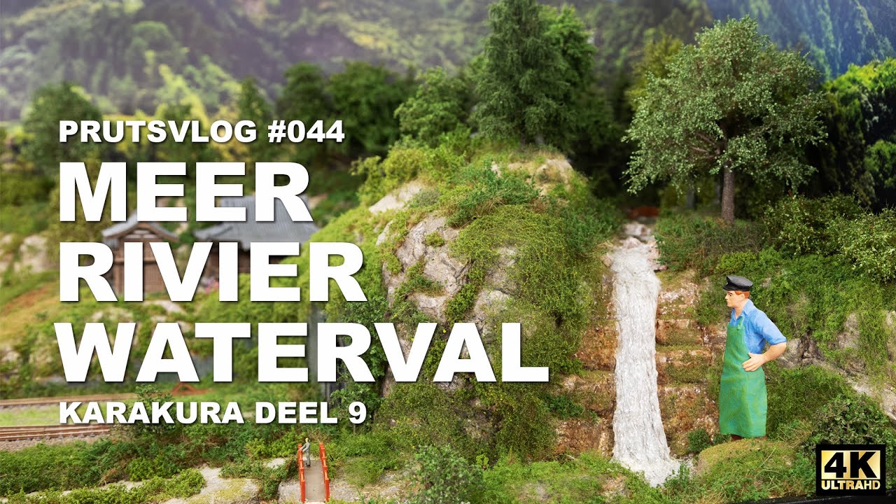 PRUTSVLOG#044 - Meertje, rivier en waterval in model maken - Karakura deel 9