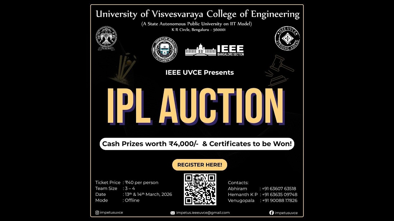 IMPETUS 26.0 | IPL Auction Event