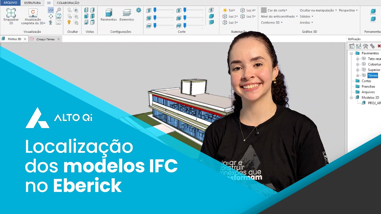 Interoperabilidade BIM no Eberick: localização dos modelos IFC