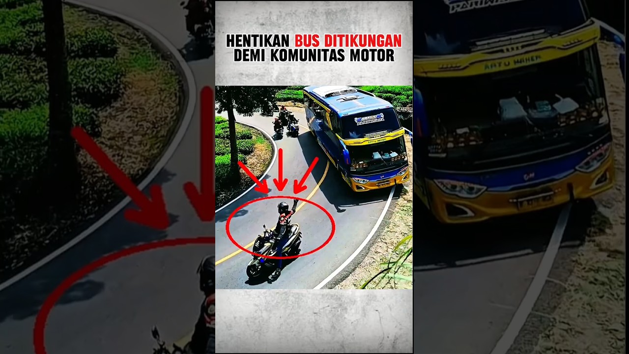🔥VIRAL HENTIKAN BUS DEMI KOMUNITAS MEREKA⁉️ 
