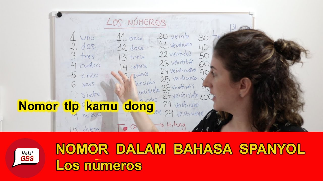 NOMOR DALAM BAHASA SPANYOL | Los números