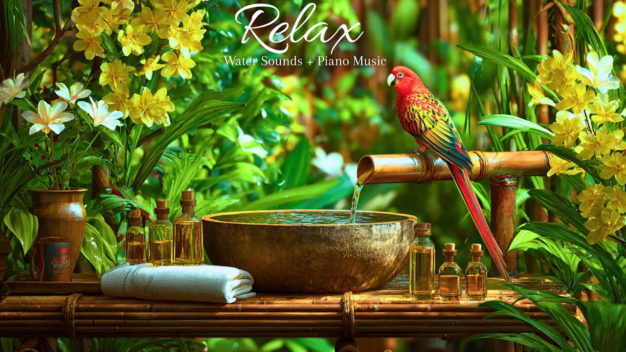 Soothing Relaxation 🎹 Water Sounds for Sleep | Spa, Meditation, Yoga & Anxiety