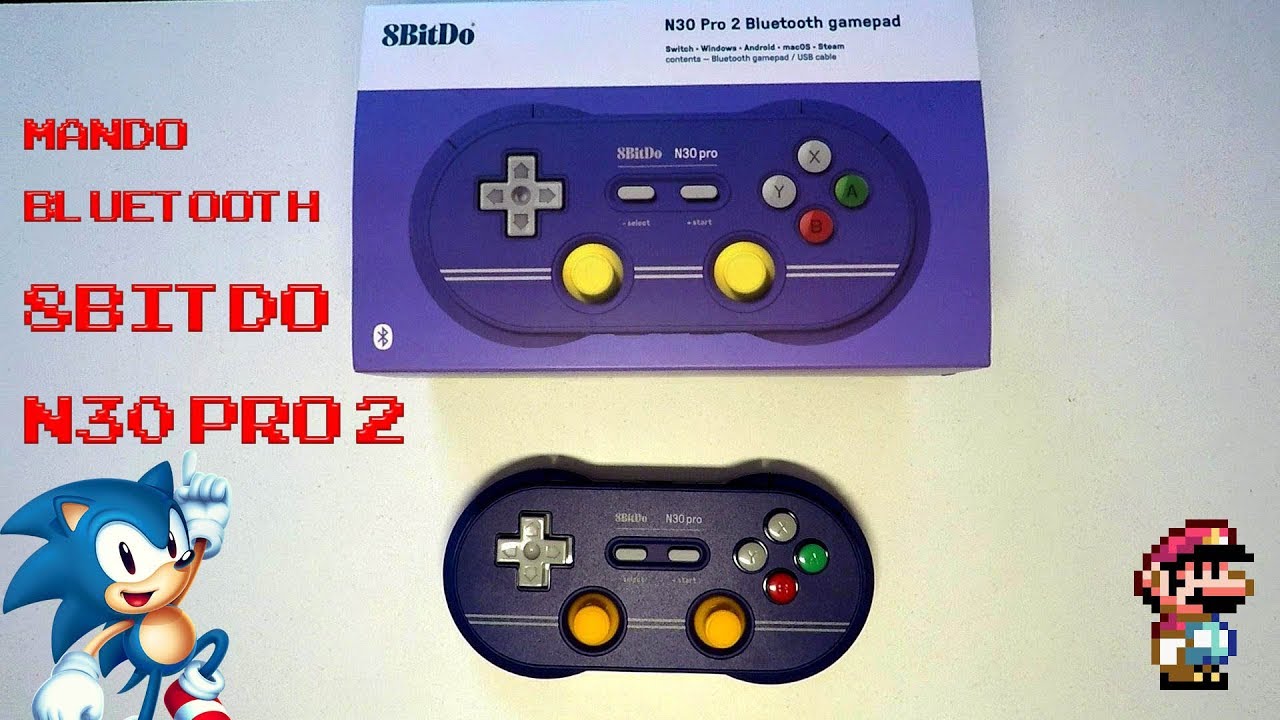 8Bitdo N30 Pro 2, Mando Bluetooth, Mando  perfecto para Raspberry pi