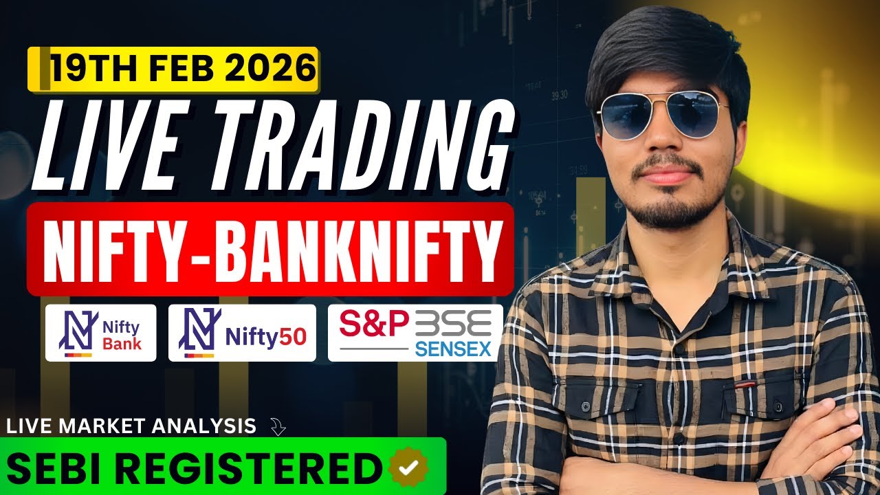 &diams;️Nifty & BN Live Analysis Today | 19th February 2026 | Intraday Market Outlook, Key Levels- Live
