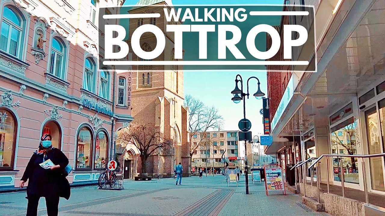 🇩🇪 BOTTROP, Germany - City Walk 2021 - 4K Walking Tour
