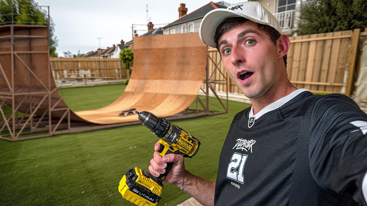 #1 JE CONSTRUIS UN SKATE PARK DANS MON JARDIN !