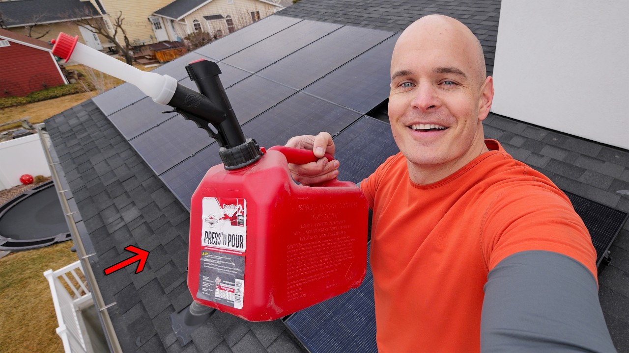 THIS SOLAR BATTERY RUNS ON GASOLINE