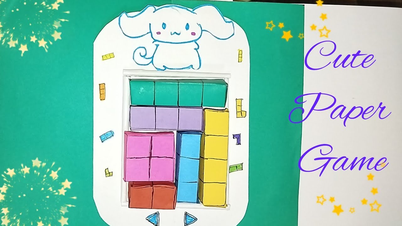 Cute paper toys | DIY tetris game | 3D Paper toys | Playful DNA