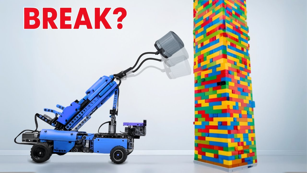 Can This LEGO Hammer Car Take Down the Giant Tower? | LEGO Smart