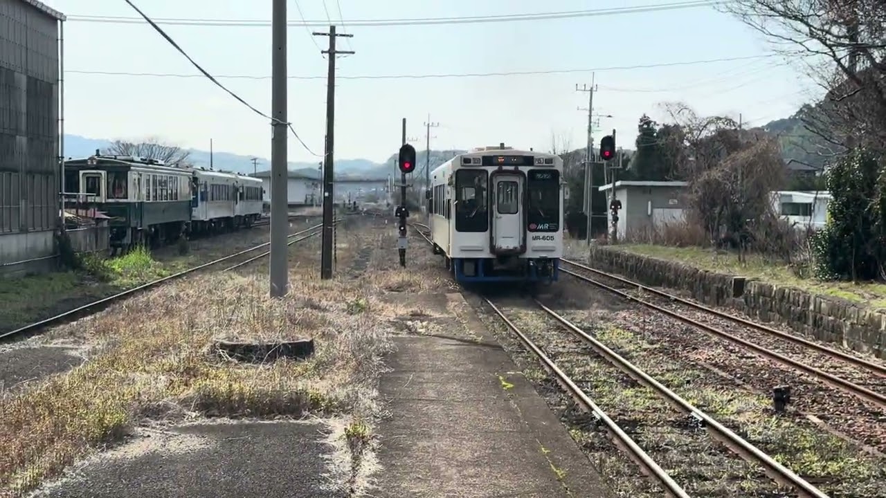 松浦鉄道MR600形 回送列車 佐々駅発車