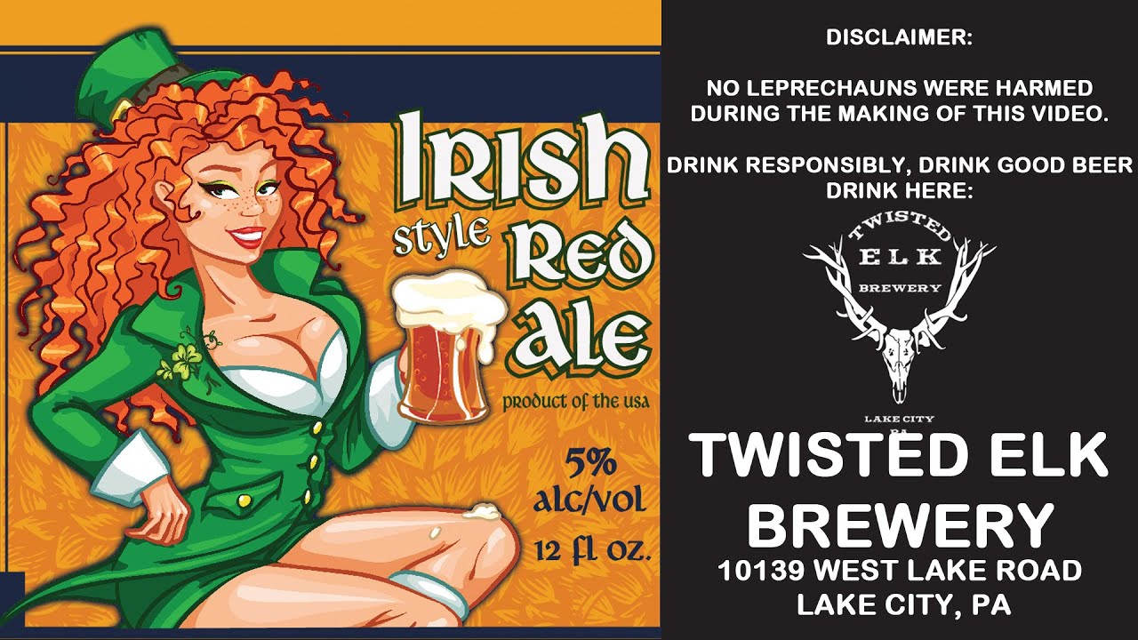 Irish Red Ale funny commercial from Twisted Elk Brewery, Lake City PA