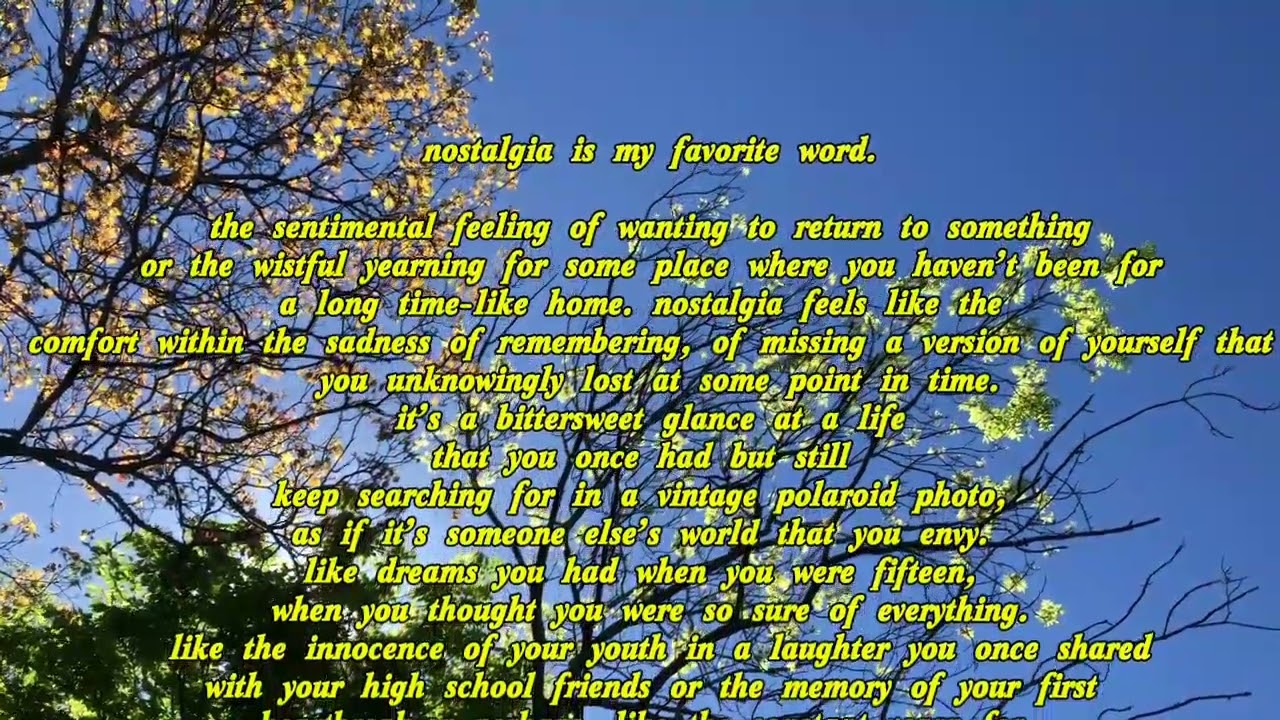 Nostalgia In My Favorite Word. | Vlog #8