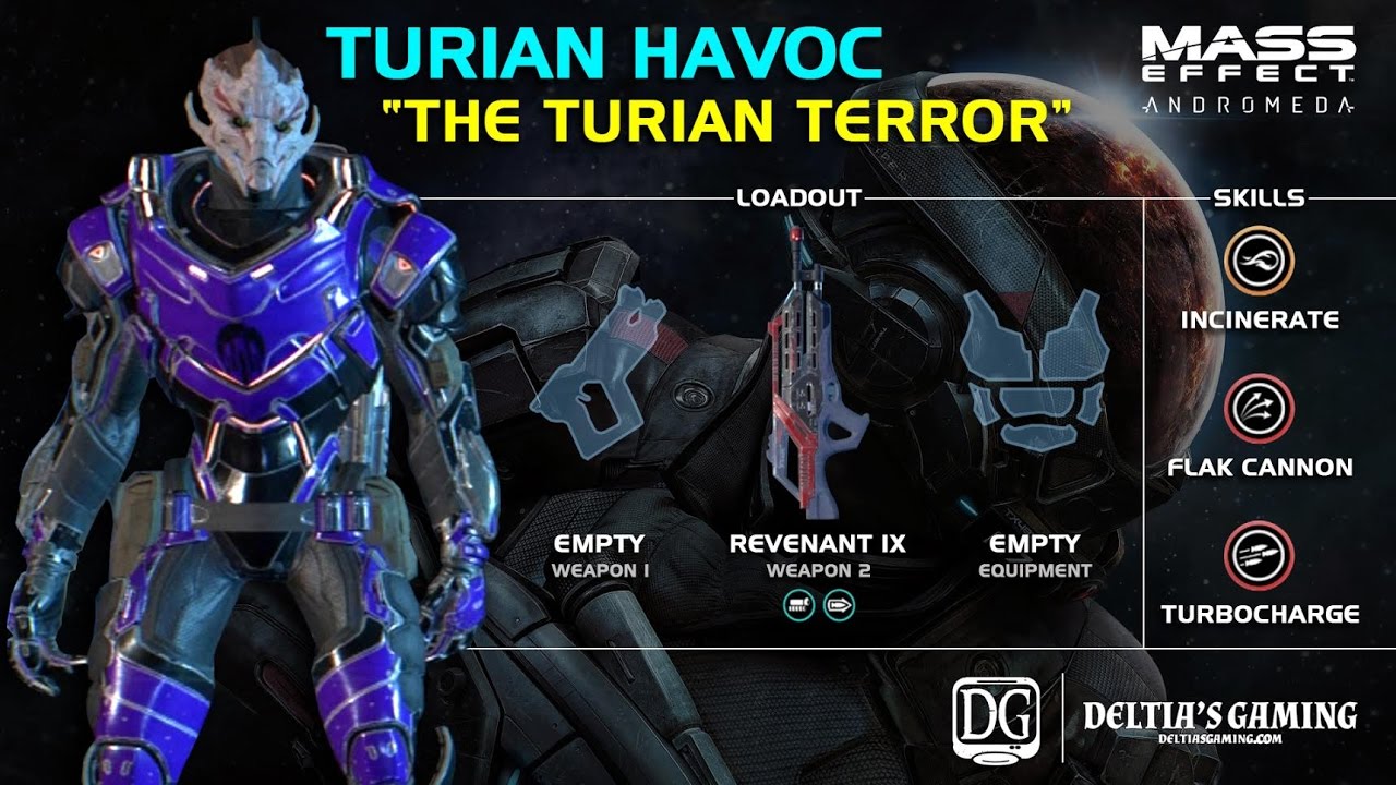 Turian Havoc Mass Effect Andromeda Build [The Turian Terror]