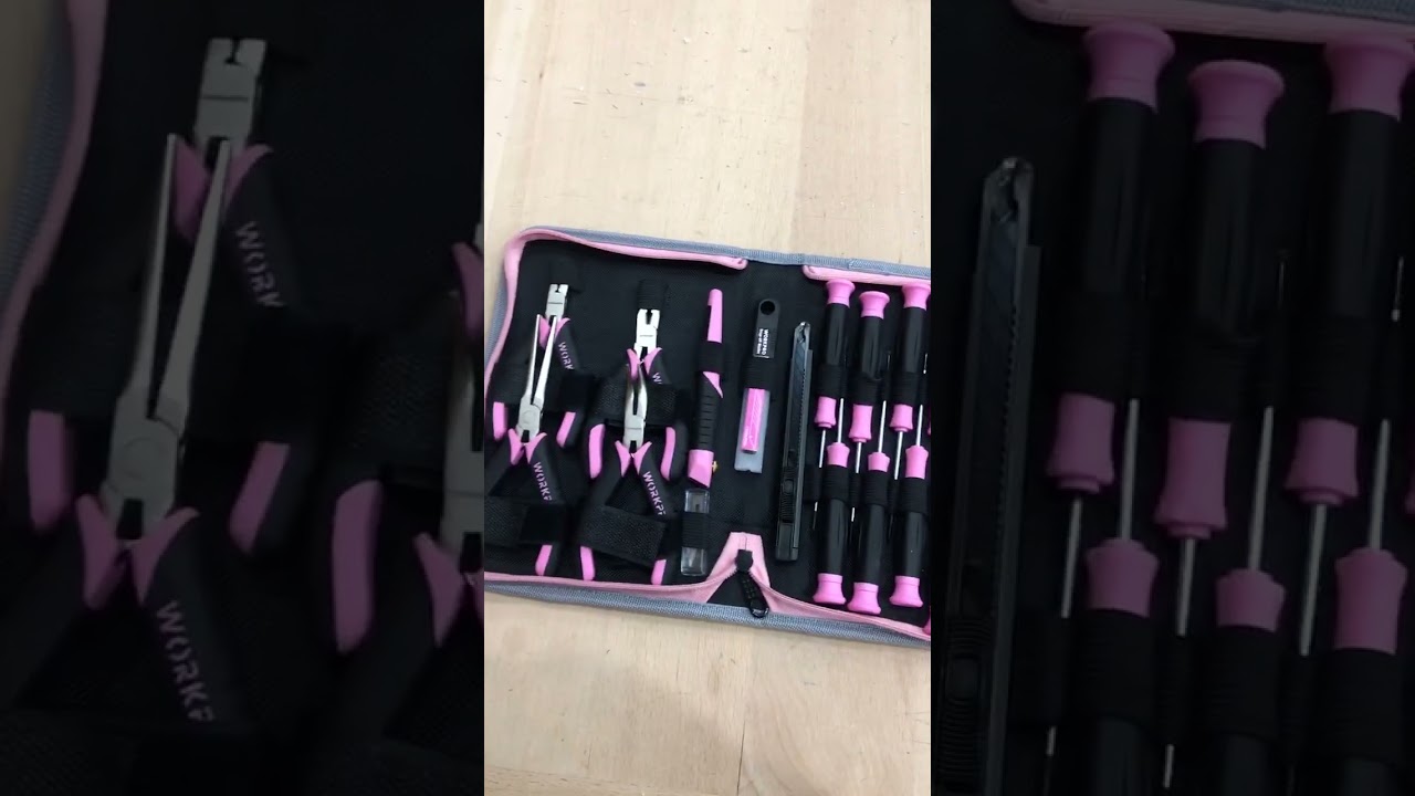 Amazing design! Like a book! 😍 #shorts #workpro #workprotools #pink #toolset #pliers #screwdriver