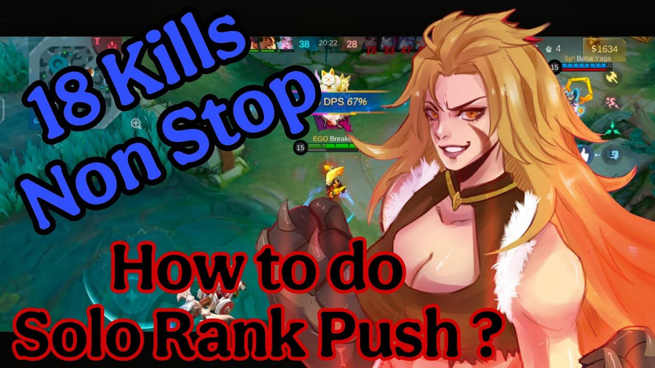 How to Do Solo Rank Push In Mythical Lobby ? Masha On Kill Solo Push