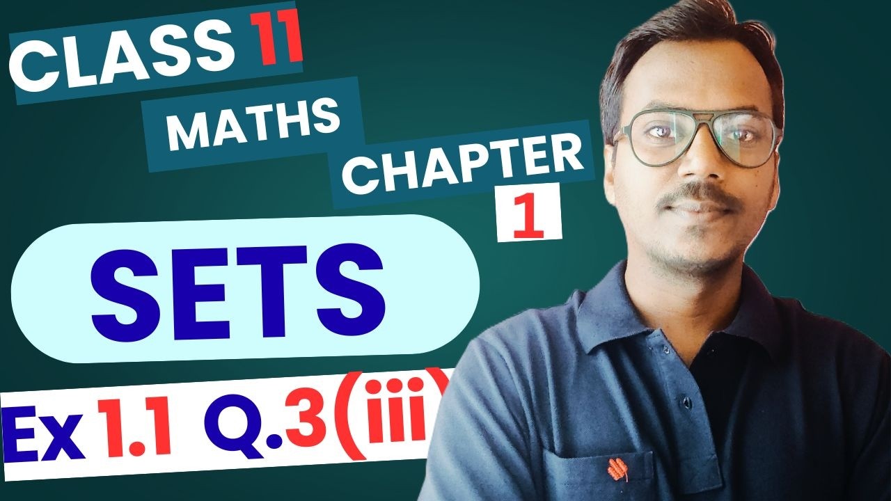 Class 11 Maths Ch 1 Ex 1.1 Q3 (iii) Solved | Sets | NCERT | CBSE 2026 | 100 Classes by RK
