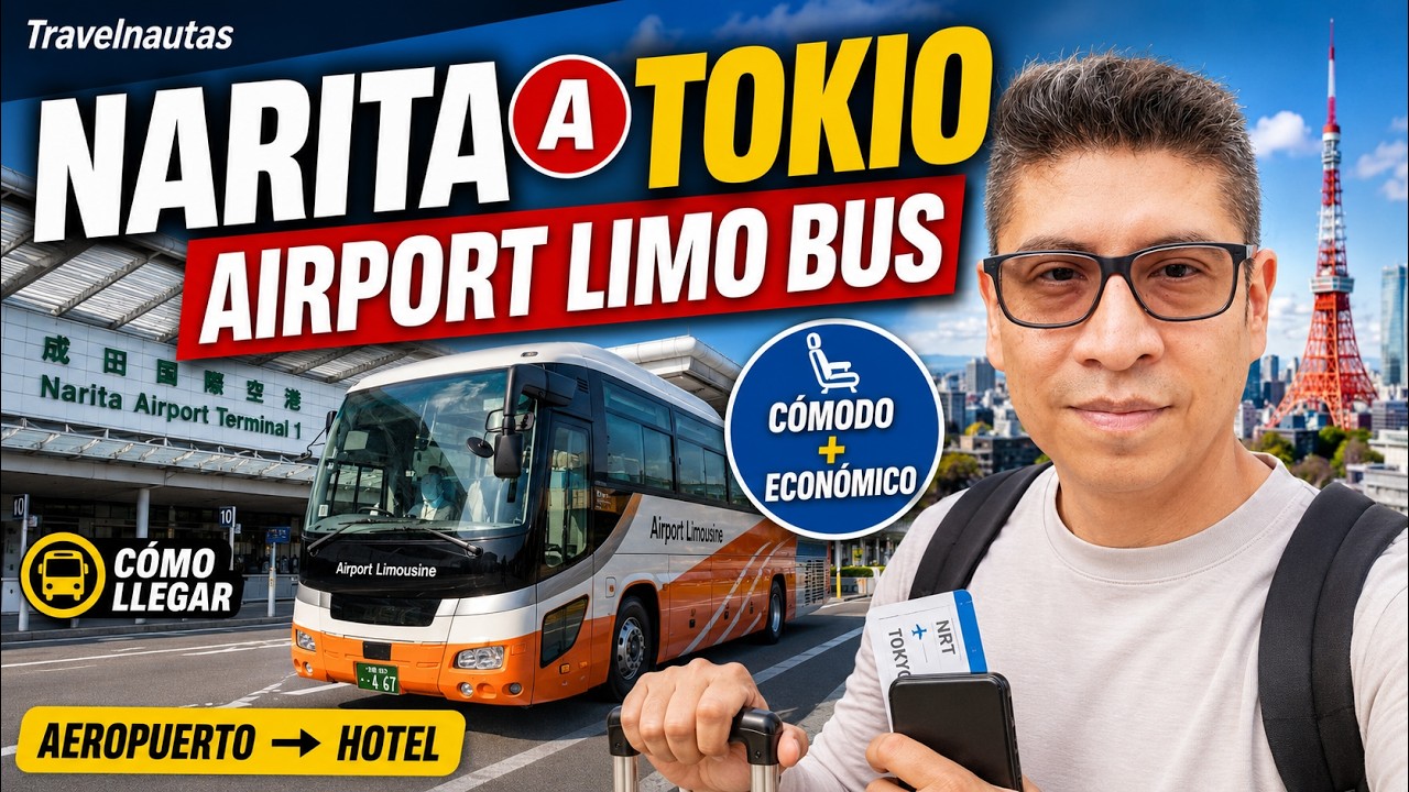 🇯🇵 Narita a Tokio en Autobús: ¡Paso a Paso - Sin Complicaciones! (Guía 2025) 🚌