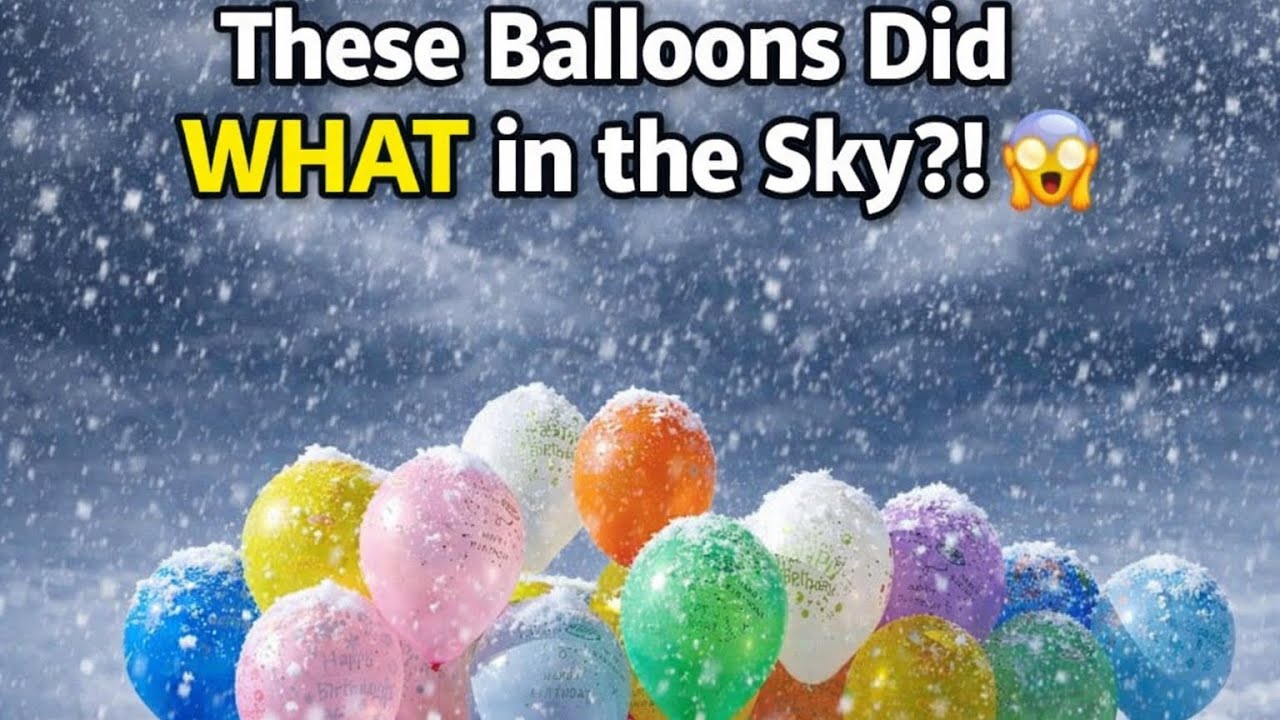 This Balloon View in Snow Will Shock You 😱