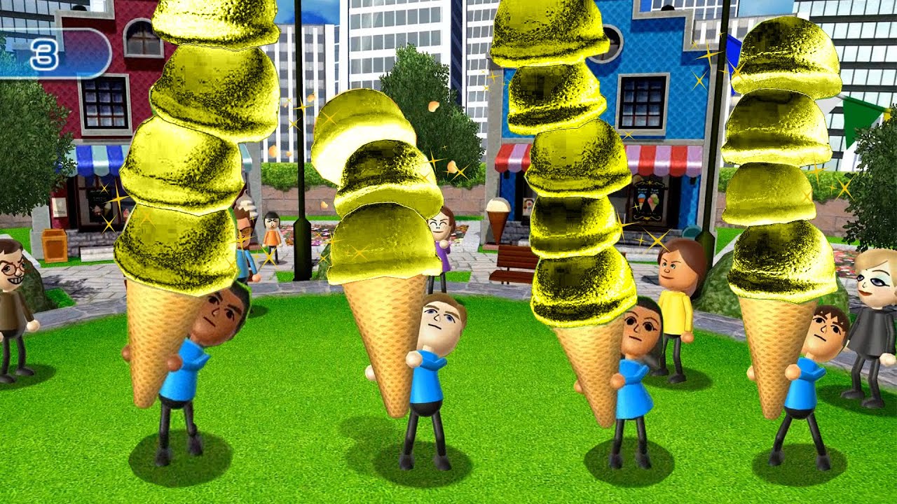 Wii Play Motion Ice Cream Cones Giant| Gamepartyhub