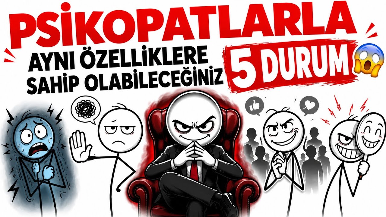 PSİKOPATLARLA Aynı Özelliklere Sahip Olabileceğiniz 5 Durum 😱