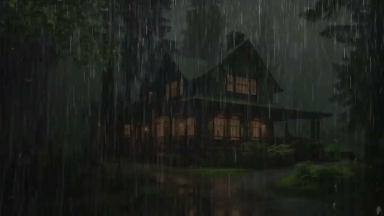 HEAVY RAIN and THUNDER on Tin Roof to Sleep Fast | Stop Insomnia with Torrential Rain