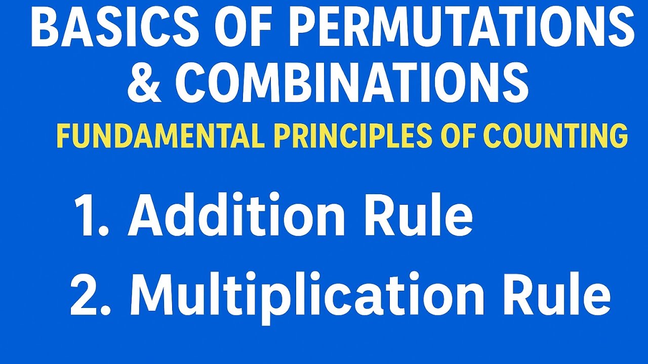 PERMUTATIONS|COMBINATION|| FUNDAMENTAL PRINCIPLES OF COUNTING||RAJESH SIR