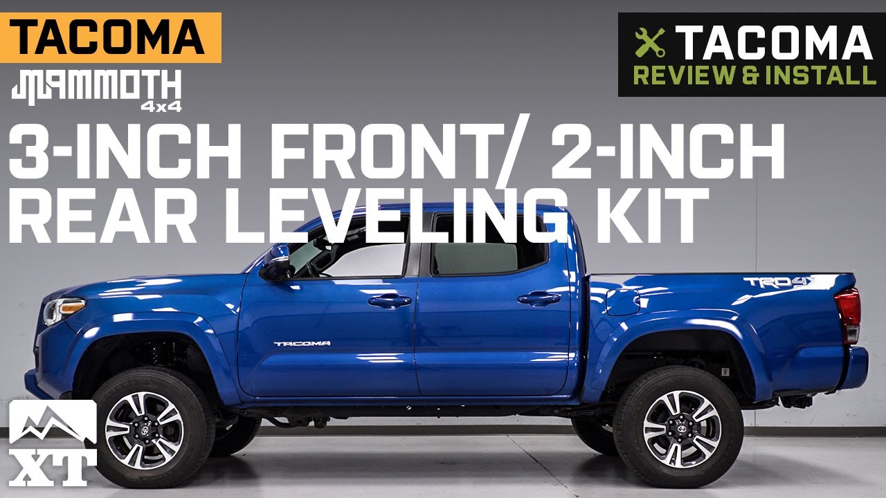 2005-2021 Tacoma Mammoth 3-Inch Front / 2-Inch Rear Leveling Kit Review & Install