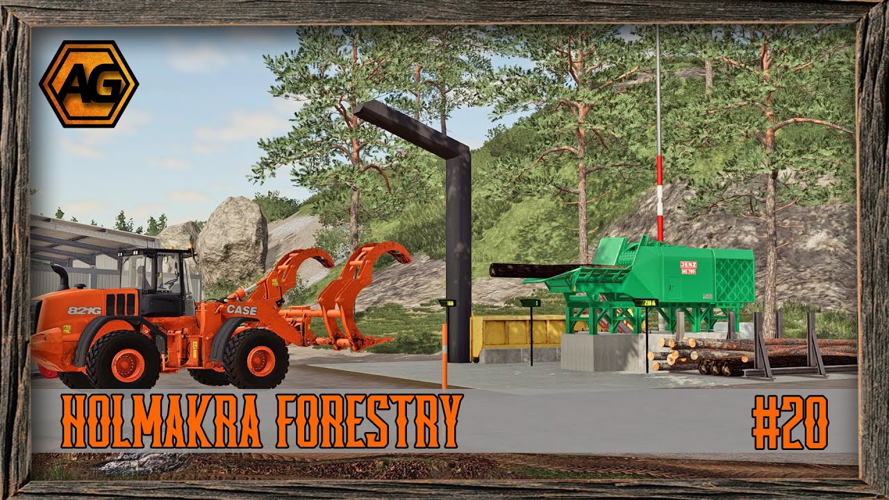 Building the Wood Chipper - Holmakra Forestry Timelapse - FS19 - Ep 20