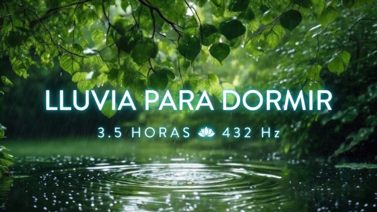 Sonido de Lluvia para Dormir 🌧️ 3.5 Horas de Lluvia Relajante | Sueño Profundo y Relajación 432 Hz