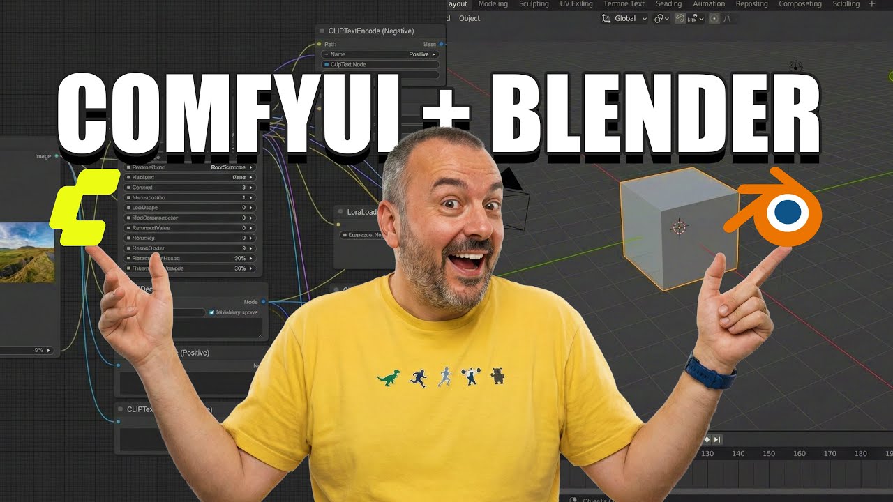 ComfyUI + Blender = Идеальный БЕСПЛАТНЫЙ локальный 3D-конвейер (ландшафт, PBR, HDRI)