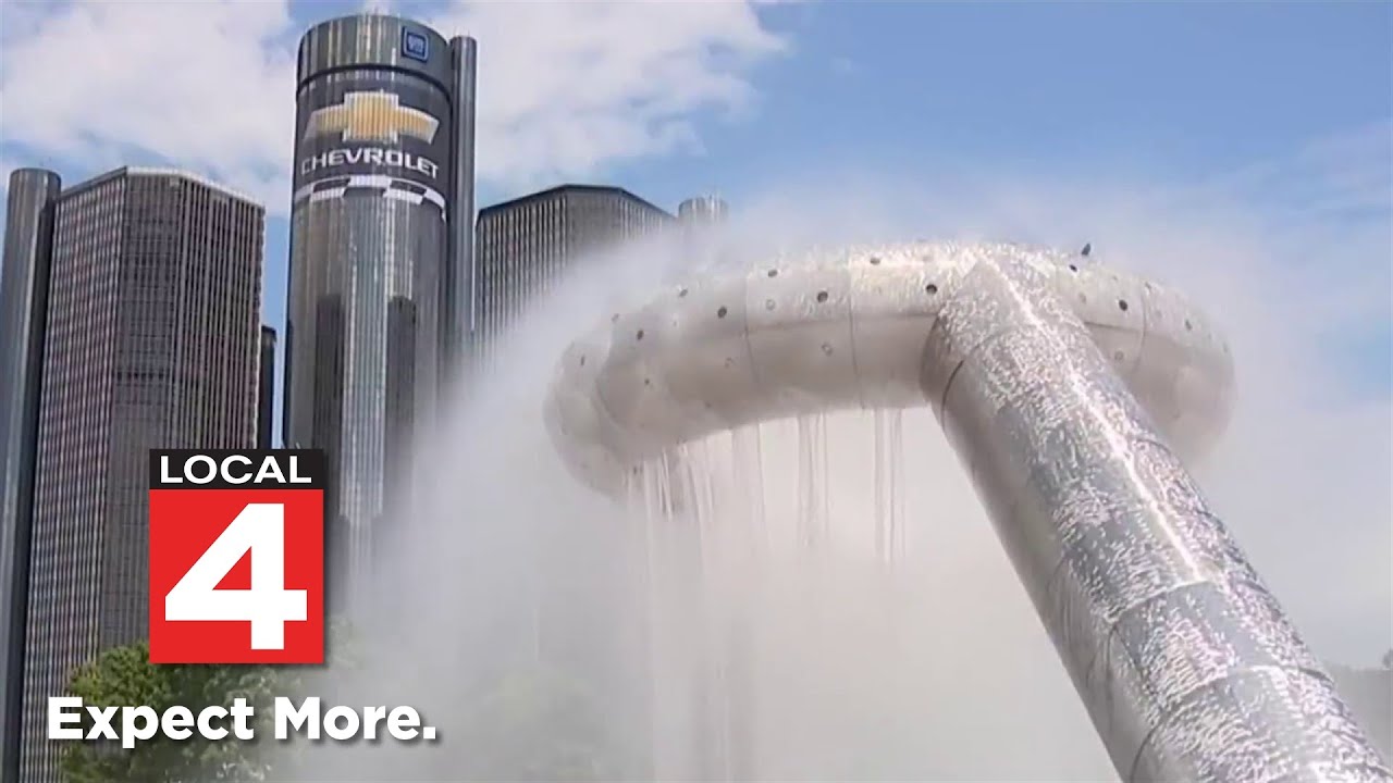 Detroit's historic Dodge Fountain reborn after decade of dormancy