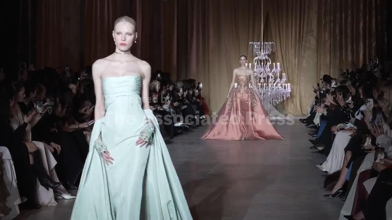 Zuhair Murad shows elegant silhouettes at Paris Fashion Week