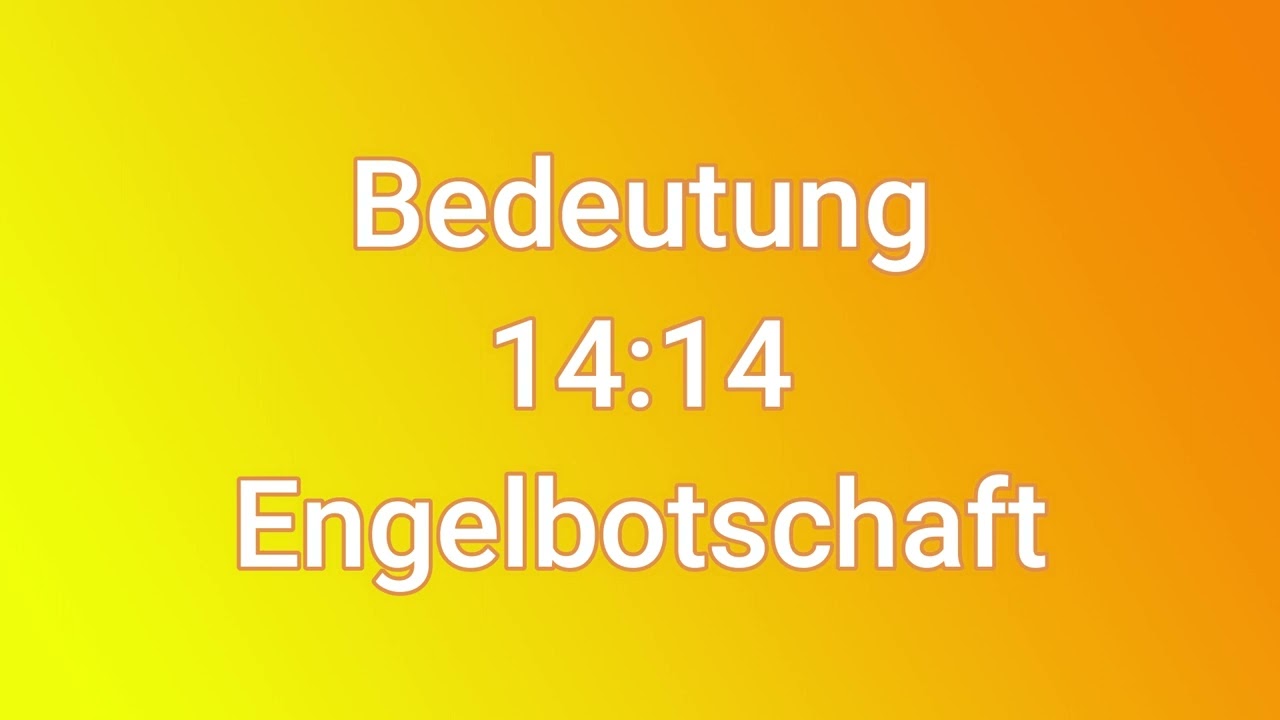 Kennst du die wahre Bedeutung von 1414? Engelbotschaft