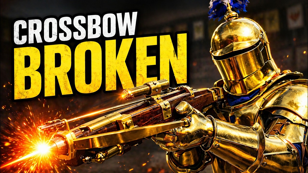 Арбалет в игре Half Sword на самом деле сломан.