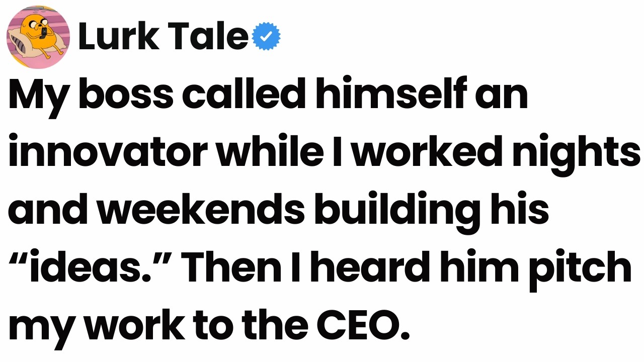 I found out my boss has been taking credit for my projects in executive meetings.