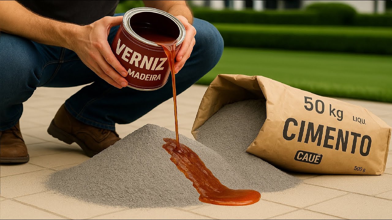 Misture cimento com verniz e aprenda um segredo que vale milh&otilde;es de d&oacute;lares!