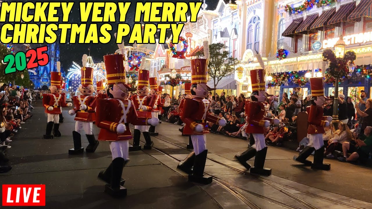 🔴 LIVE: Mickey's Very Merry Christmas Party 2025 at Magic Kingdom - Walt Disney World  11/18/2025