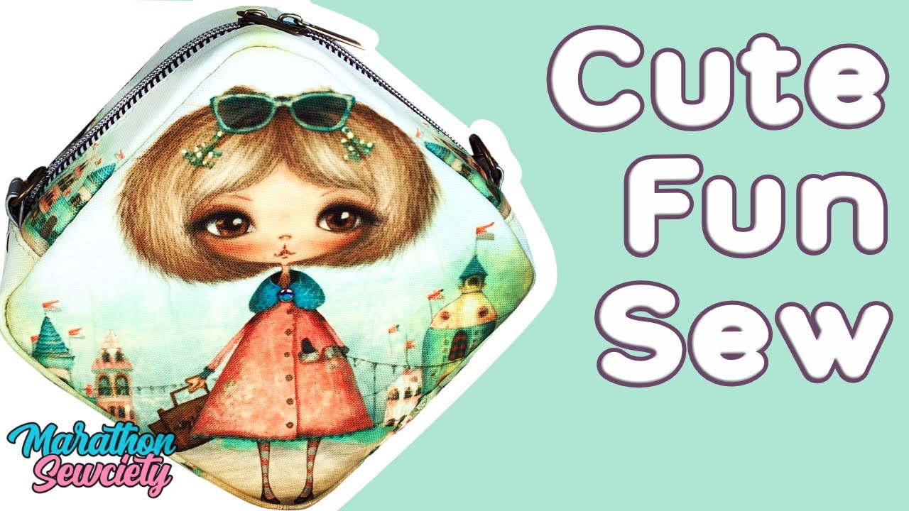 Cute Mini Me Crossbody Bag: Willow Wristlet | Marathon Sewciety Sewing Tutorial
