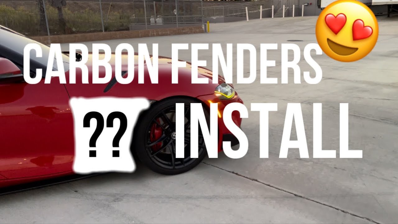 Installing Carbon Fenders on MK5 SUPRA 😍😍😍🔥