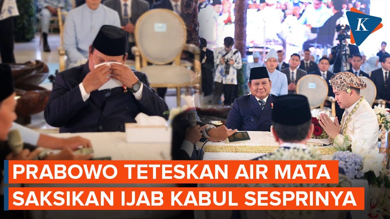Momen Haru, Prabowo Menangis Saat Jadi Saksi Pernikahan Sekretaris Pribadinya