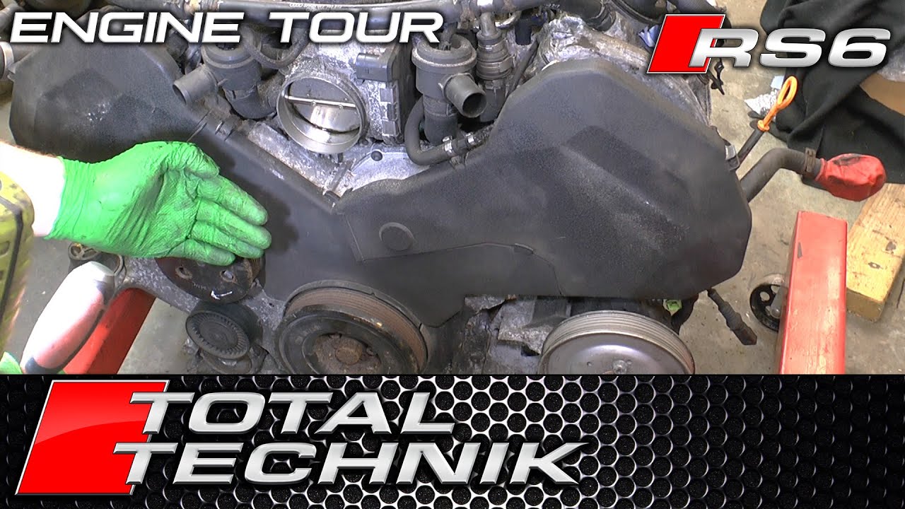 Audi RS6 (BCY) Engine Guided Tour (Engine Removed) - Audi RS6 - C5 - 1997-2005 - Total Technik
