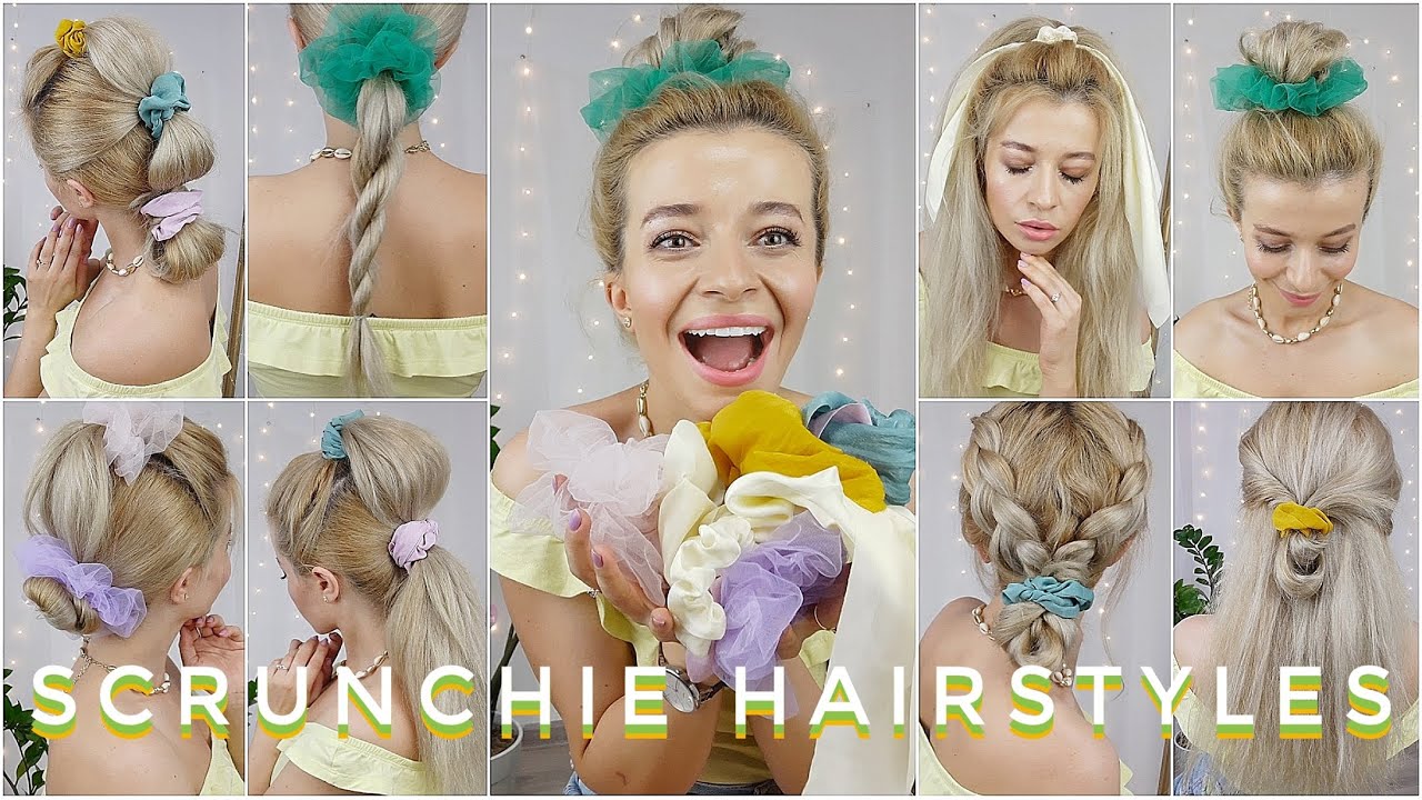 90's inspired Hairstyles using Scrunchies ❤️ Scrunchie Hairstyles